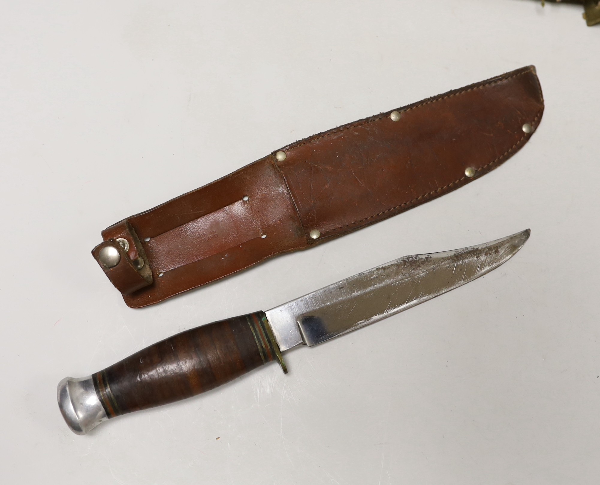 A group of five various knives